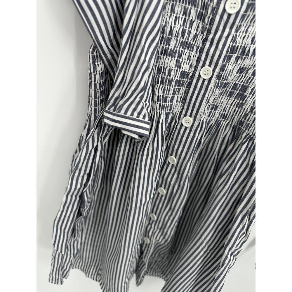Jack BB Dakota Womens Blue Striped Smocked Dress Size S NWT Cosplay Sailor - Picture 4 of 9